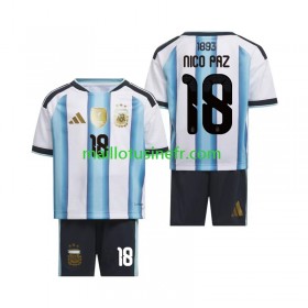 Maillot de Foot Argentine Nico Paz 18 World Cup Domicile 2026 - Enfant